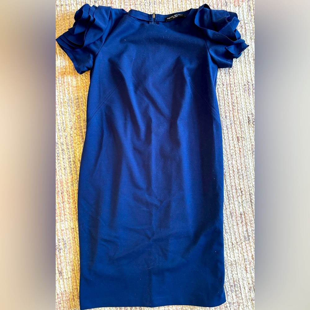 Maternity navy blue dress